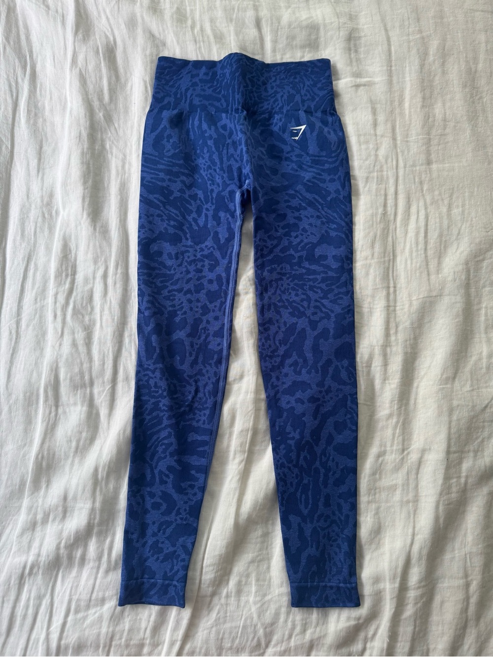 Gymshark Blue Patterned Seamless Leggings